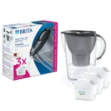 Кувшин-фильтр BRITA Marella 2,4 л с 3 картриджами MAXTRA PRO, графитовый — фото 1