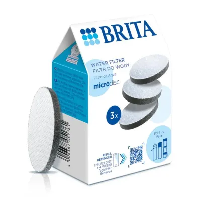 Фильтр для воды BRITA MicroDisc для бутылок и графинов, 3 шт