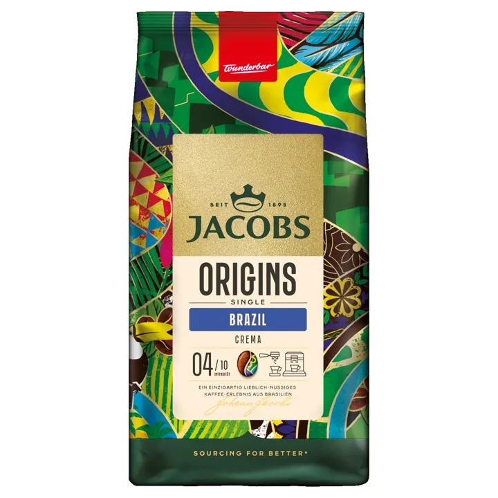 Кофе в зёрнах Jacobs Origins Single Brazil, 1 кг