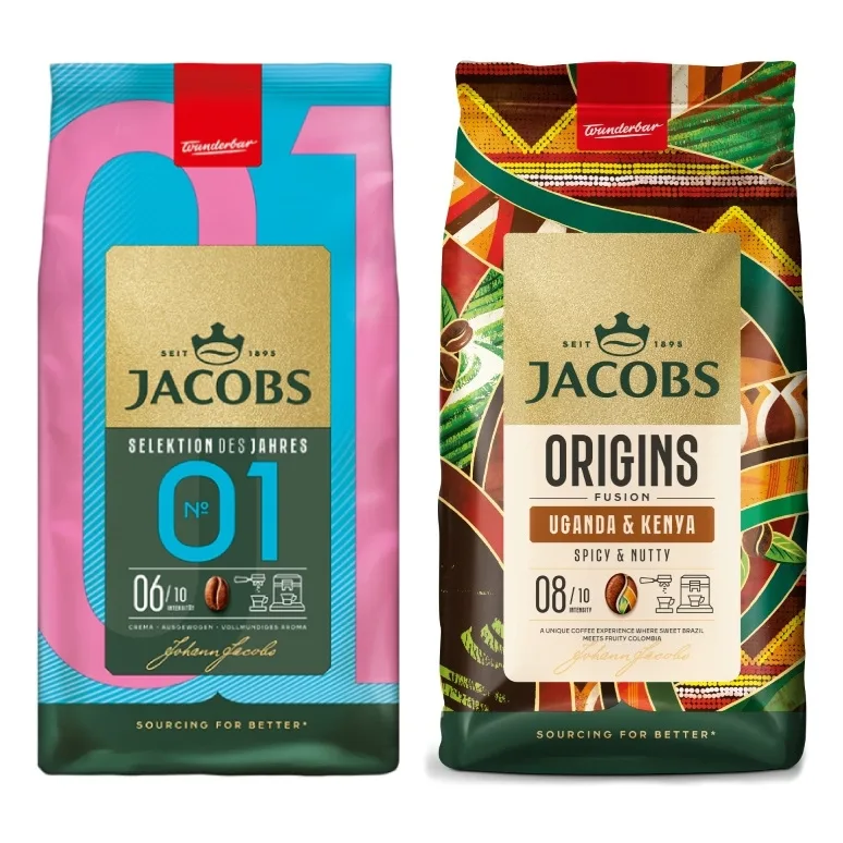 Набор кофе в зёрнах Jacobs Selection Of The Year 01 1 кг + Jacobs Origins Kenya&Uganda 1 кг