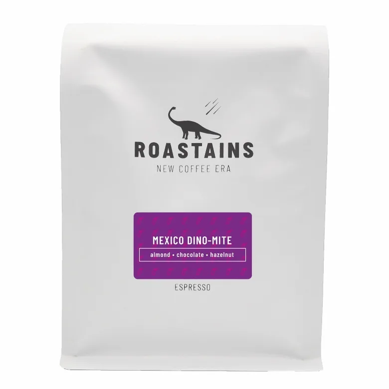 Кофе в зёрнах Roastains Мексика Дино-Майт Эспрессо, 1 кг