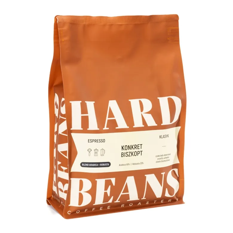 Кофе в зёрнах Hard Beans Konkret Biszkopt Espresso, 1 кг