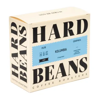 Кофе в зёрнах Hard Beans Kolumbia El Vergel Decaf Filtr, 250 г, без кофеина