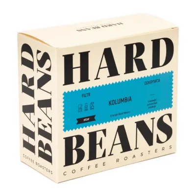 Кофе в зёрнах Hard Beans Kolumbia El Vergel Decaf Natural Filtr, 250 г, без кофеина