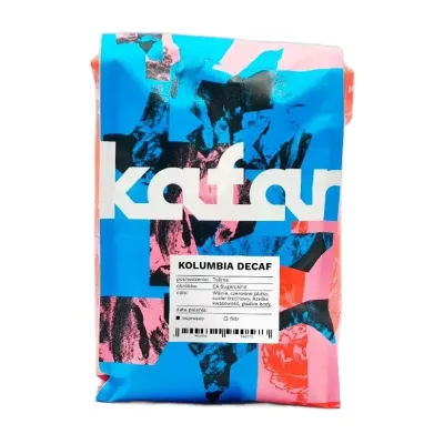 Кофе в зёрнах Kafar Kolumbia Decaf, 1 кг, без кофеина
