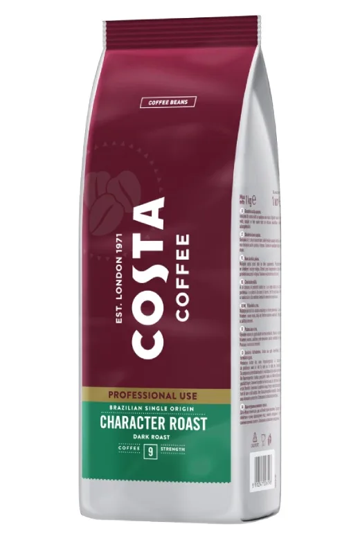 Кофе в зёрнах Costa Coffee Бразилиан 100% Арабика, 1 кг