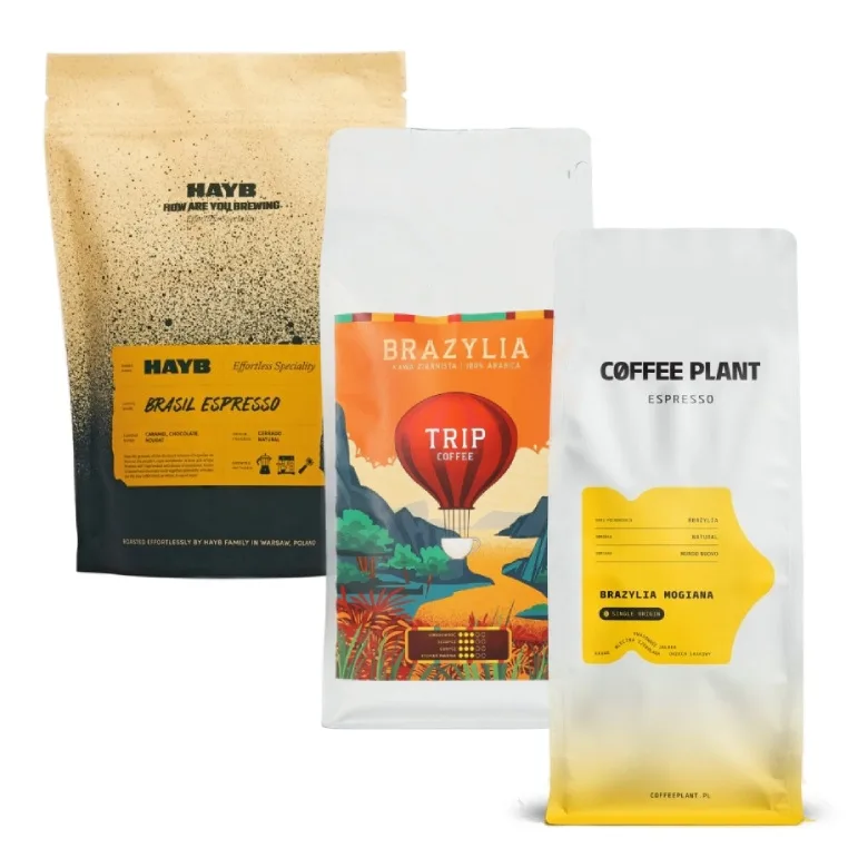 Набор кофе в зёрнах из Бразилии 3x1 кг (Coffee Plant Mogiana, Trip Coffee Brazylia, HAYB Cerrado Patrocinio)