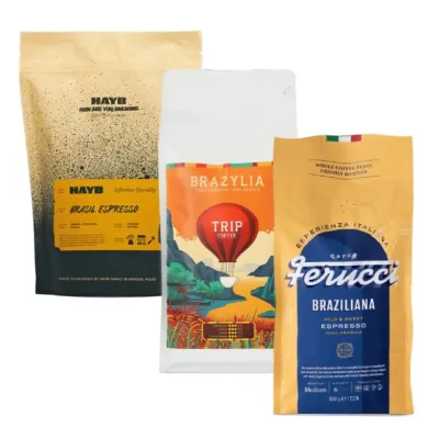 Набор кофе в зёрнах из Бразилии 3x1 кг (Ferucci Braziliana, Trip Coffee Brazylia, HAYB Cerrado Patrocinio)