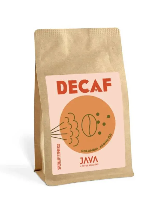 Кофе в зёрнах Java Coffee Колумбия Asomujer Decaf безкофеиновый для эспрессо, 250 г