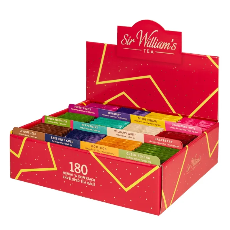 Презентер с чаем Sir William's Tea, 180 пакетиков