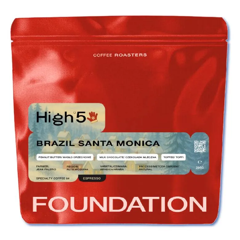 Кофе в зёрнах Foundation High5 Бразилия Санта Моника эспрессо, 250 г