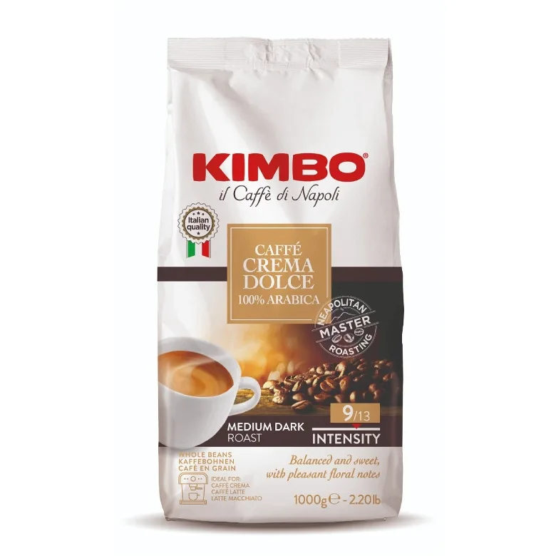 Кофе в зернах Kimbo Crema Dolce Arabica 100%, 1 кг