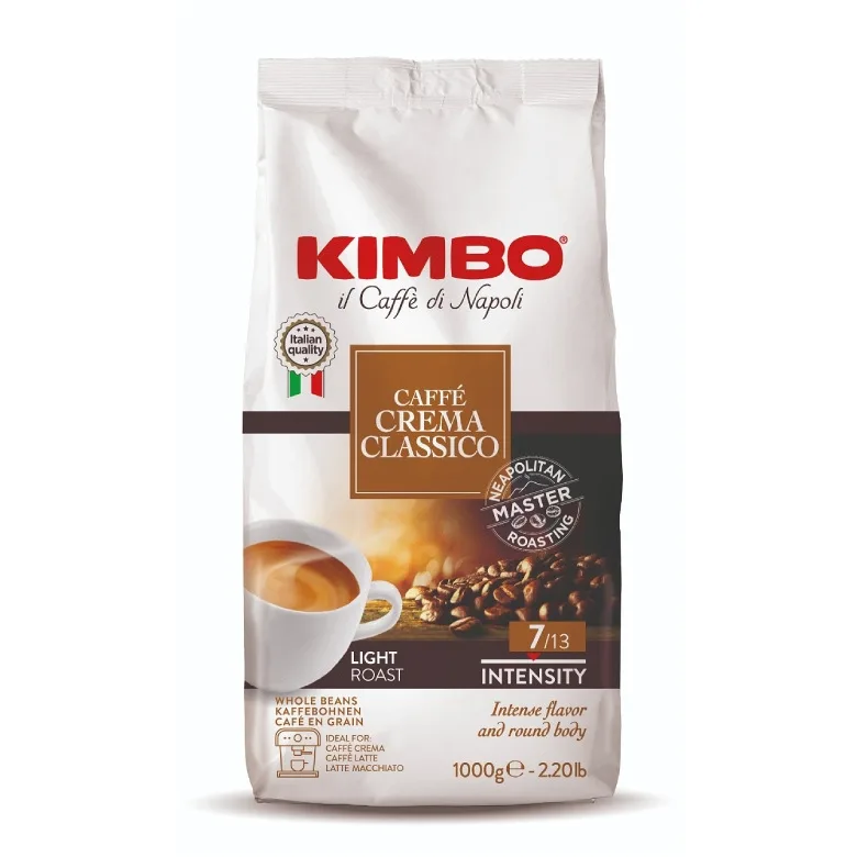 Кофе в зёрнах Kimbo Caffè Crema Classico, арабика и робуста, 1 кг