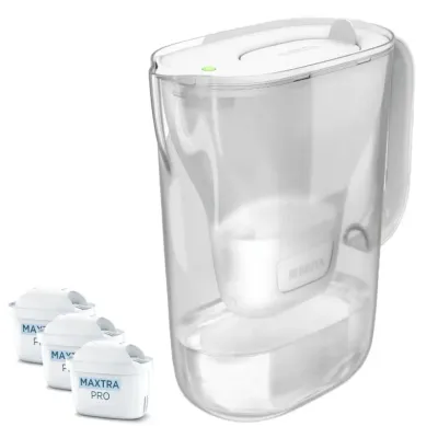 Кувшин фильтрующий BRITA Style Essential 2,4 л белый с 3 фильтрами MAXTRA PRO
