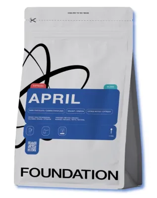Кофе в зёрнах Foundation Coffee Roasters Блэнд Эйприл Эспрессо, 1 кг