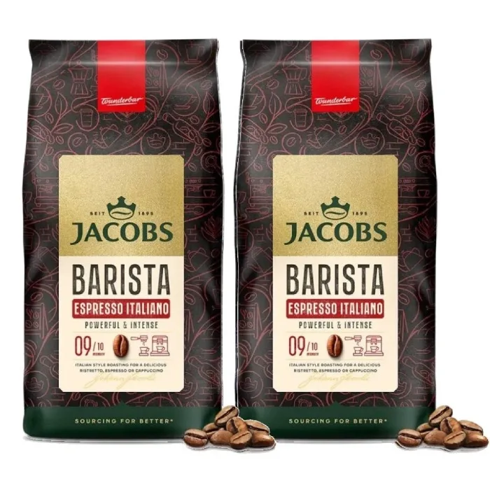 Кофе в зёрнах Jacobs Barista Editions Espresso Italiano, набор 2х1 кг