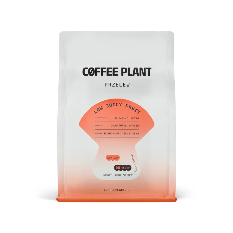 Кофе в зернах Coffee Plant LOW Juicy Fruit с пониженным кофеином 250г