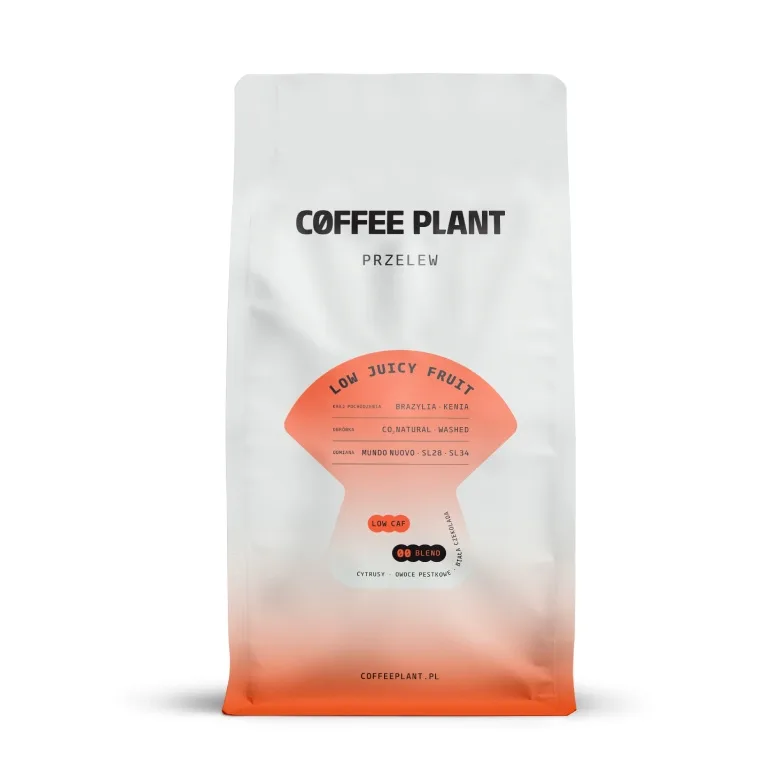 Кофе в зернах Coffee Plant LOW Juicy Fruit с пониженным кофеином 800г