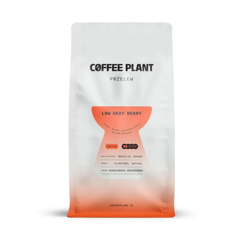 Кофе в зернах Coffee Plant LOW Very Berry с пониженным кофеином 800г