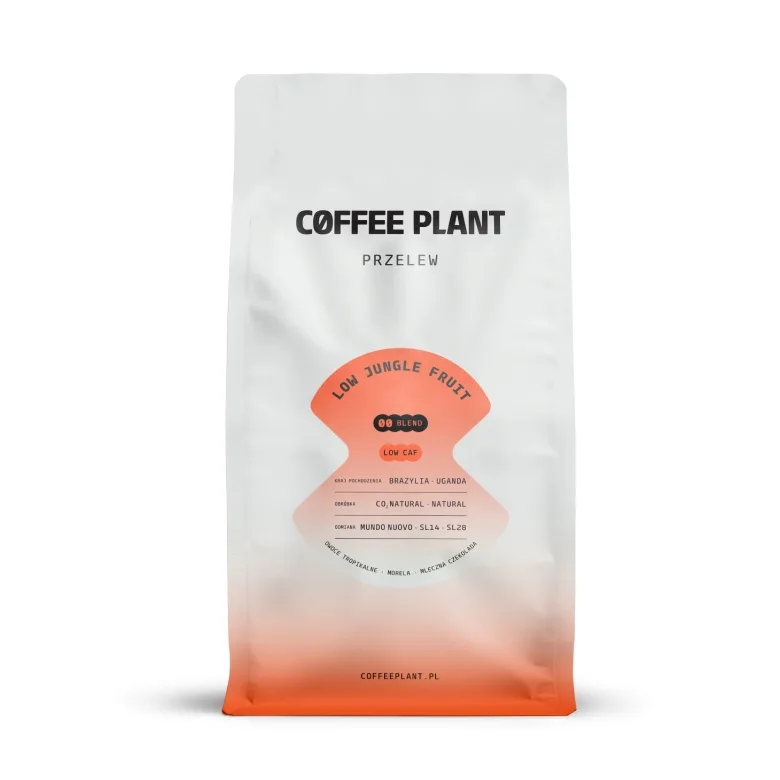 Кофе в зёрнах COFFEE PLANT LOW Jungle Fruit, с пониженным содержанием кофеина, 800 г