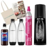 Сатуратор для газирования воды SodaStream Terra черный с сиропом Pepsi — фото 1