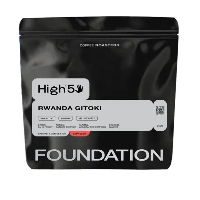 Кофе в зёрнах Foundation Coffee Roasters High5 Руанда Гитоки, для эспрессо, 250 г