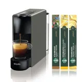 Капсульная кофемашина Krups Essenza Mini Grey XN110B10 с капсулами Nespresso в подарок — фото 1
