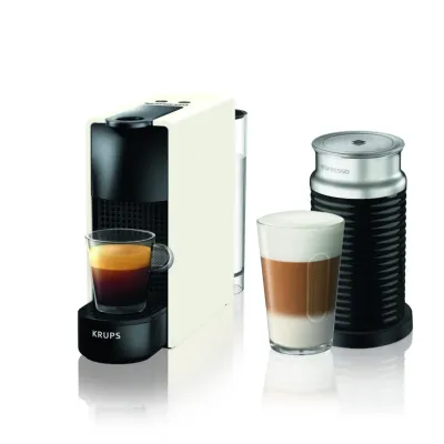 Капсульная кофемашина Krups Essenza Mini White с Aeroccino XN111110
