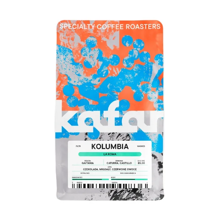 Кофе в зёрнах Kafar Kolumbia La Roma 250 г