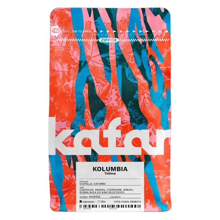 Кофе в зёрнах Kafar Kolumbia Tolima Espresso 250 г