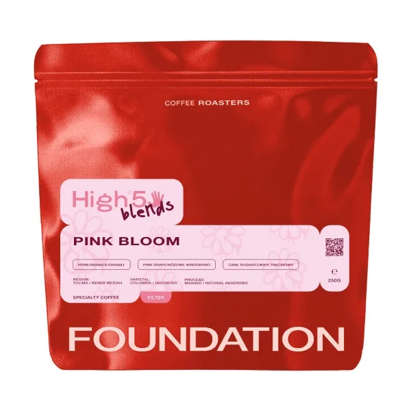 Кофе в зёрнах Foundation Coffee Roasters High5 Blend Pink Bloom Filtr 250 г