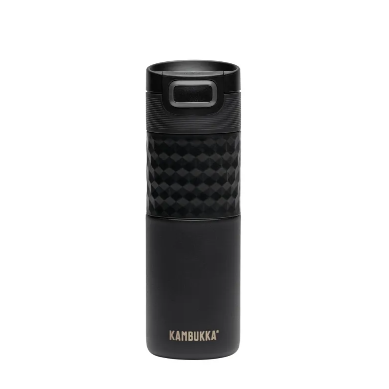 Термокружка Kambukka Etna Grip 500 мл, черная Black Velvet