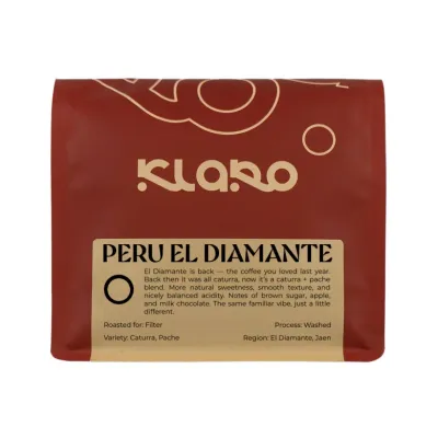 Кофе в зёрнах Klaro Перу Эль Диаманте для фильтра 250 г