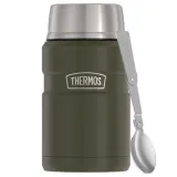 Термос для еды со складной ложкой и кружкой Thermos 710 мл, зеленый — фото 1