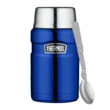 Термос для еды со складной ложкой и кружкой Thermos 710 мл, синий — фото 1