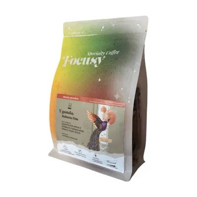 Кофе в зёрнах Focusy Uganda Robusta Fine для крепкого фильтр-кофе, 250 г