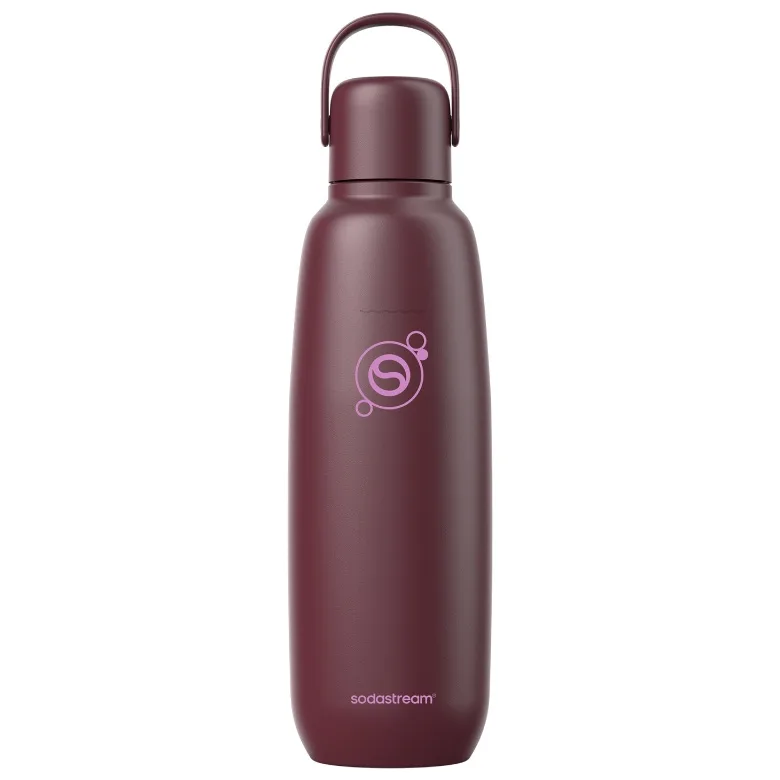 Термобутылка SodaStream Fizz&Go бордовая 0,9 л + сироп в подарок