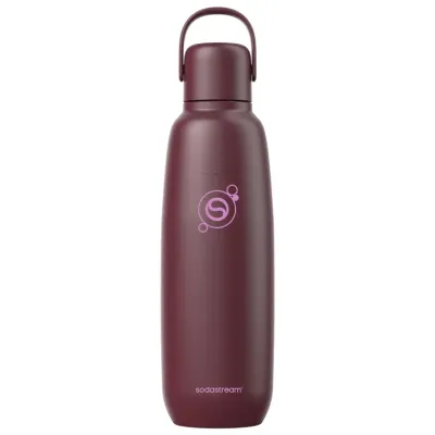 Термобутылка SodaStream Fizz&Go бордовая 0,9 л + сироп в подарок