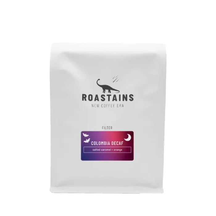 Кофе в зёрнах Roastains Kolumbia Decaf фильтр без кофеина 250 г