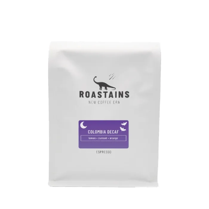 Кофе в зёрнах Roastains Kolumbia Decaf эспрессо без кофеина 250 г