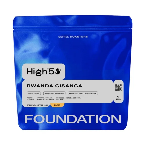 Кофе в зёрнах Foundation Coffee Roasters High5 Rwanda Gisanga для альтернативных методов 250 г