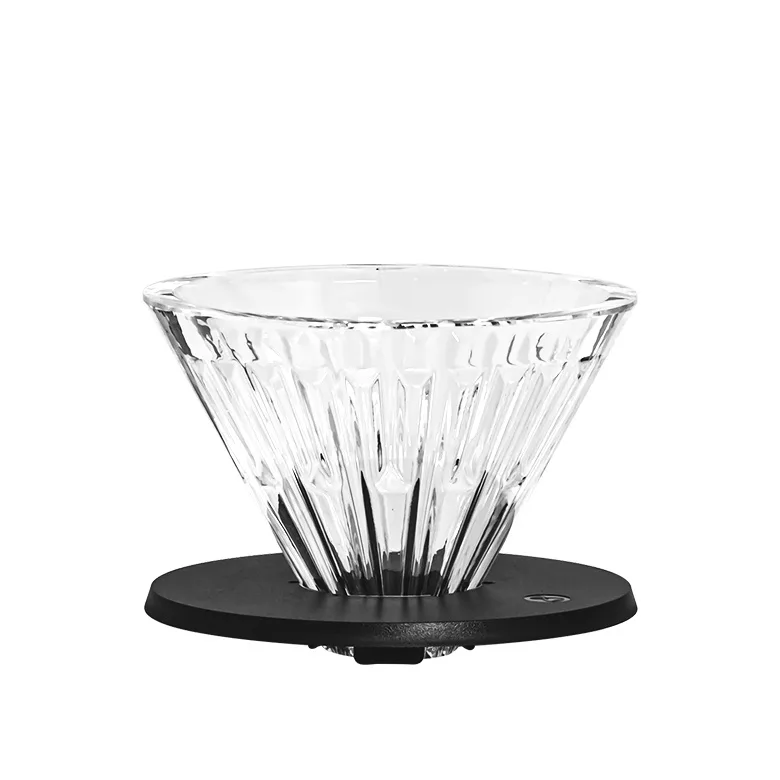 Стеклянный дриппер Timemore Crystal Eye 01, черная подставка