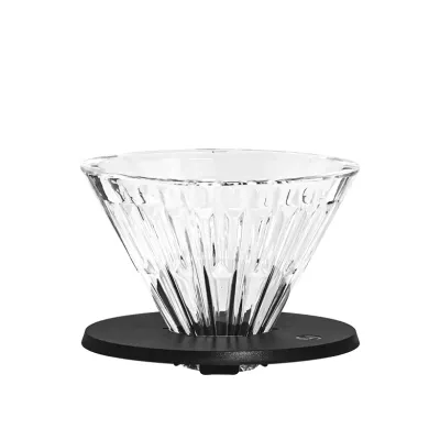 Стеклянный дриппер Timemore Crystal Eye 01, черная подставка