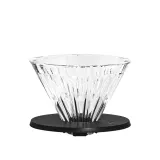 Стеклянный дриппер Timemore Crystal Eye 01, черная подставка — фото 1