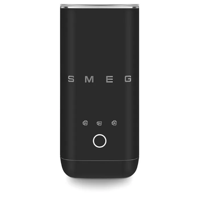 Электрический вспениватель молока Smeg MFF02BLMEU, черный матовый
