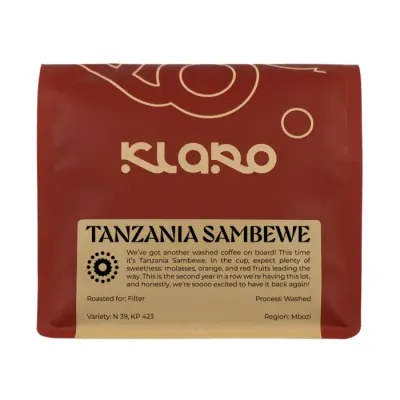 Кофе в зёрнах Klaro Танзания Самбеве Фильтр 250 г