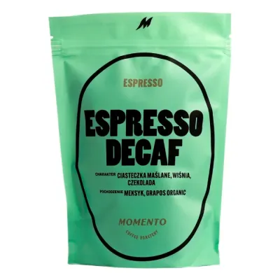 Кофе в зёрнах Momento Espresso Decaf, без кофеина, 250 г