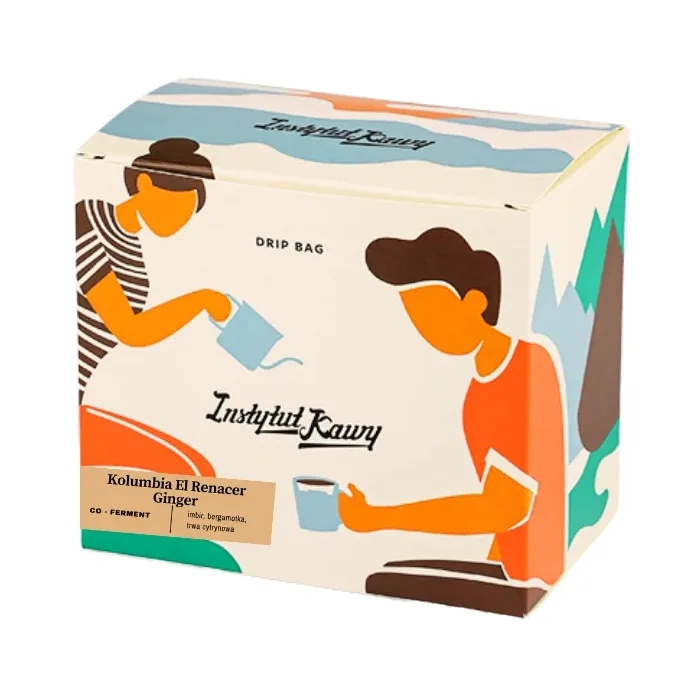 Кофе в дрип-пакетах Instytut Kawy Колумбия El Renacer Ginger, 6х12 г