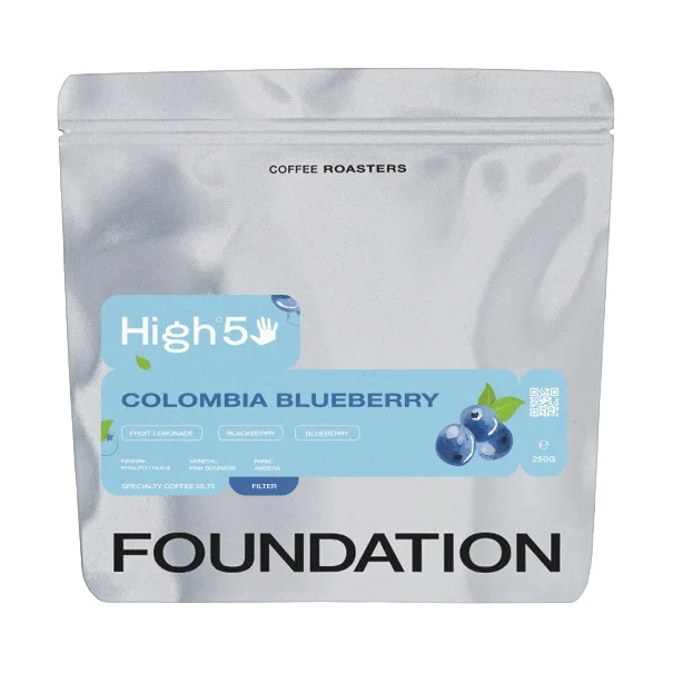 Кофе в зёрнах Foundation Coffee Roasters High5 Kolumbia Blueberry, 250 г