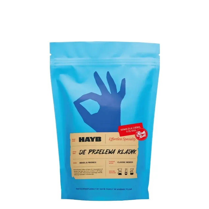 Кофе в зёрнах HAYB Sie Przelewa Klasyk, светлая обжарка, 250 г